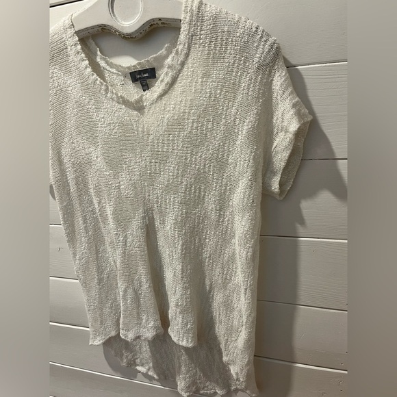 🤍📍Neiman Marcus Cream Textured Knit Tee – Size XS - Picture 6 of 12